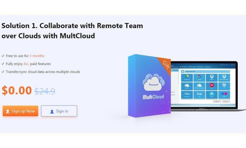 Бесплатно (вместо 1800) получаем 3 месяца подписки на облако AOMEI MultCloud img